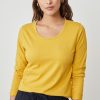 Femme Harris Wilson | Tee Shirt Cathia Jaune 100% Coton Ambre