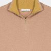 Homme Harris Wilson | Pull Romain Marron 100% Lambswool Gingembre