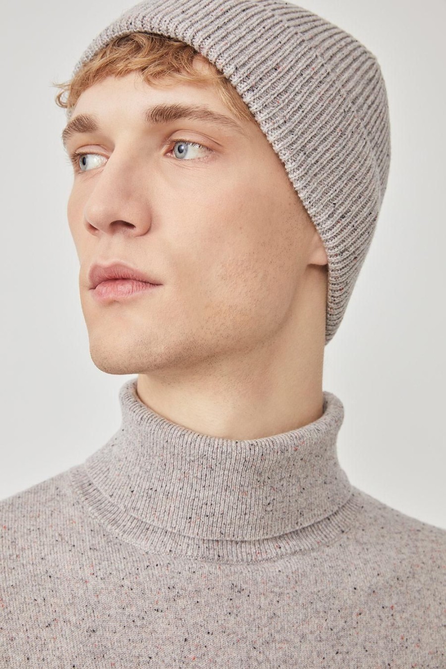 Homme Harris Wilson | Pull Richardson Gris 100% Laine Merinos Gris Chine