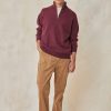 Homme Harris Wilson | Pull Romain Bordeaux 100% Lambswool Vigne Chine