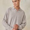 Homme Harris Wilson | Pull Richard Gris 100% Laine Merinos Gris Chine