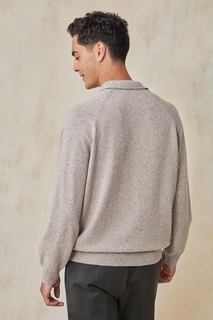 Homme Harris Wilson | Pull Richard Gris 100% Laine Merinos Gris Chine