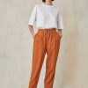 Femme Harris Wilson | Pantalon Acelia Orange 100% Coton Epice