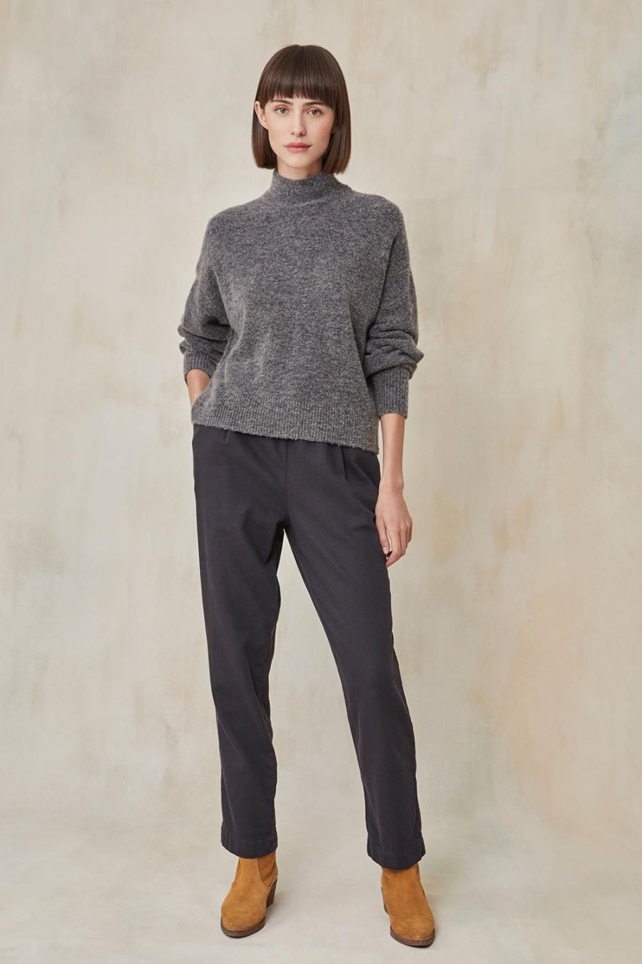 Femme Harris Wilson | Pull Micky Gris Anthracite