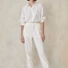 Femme Harris Wilson | Pantalon Acelia Blanc 100% Coton Ecru