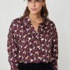 Femme Harris Wilson | Chemise Abelino Bordeaux Iris