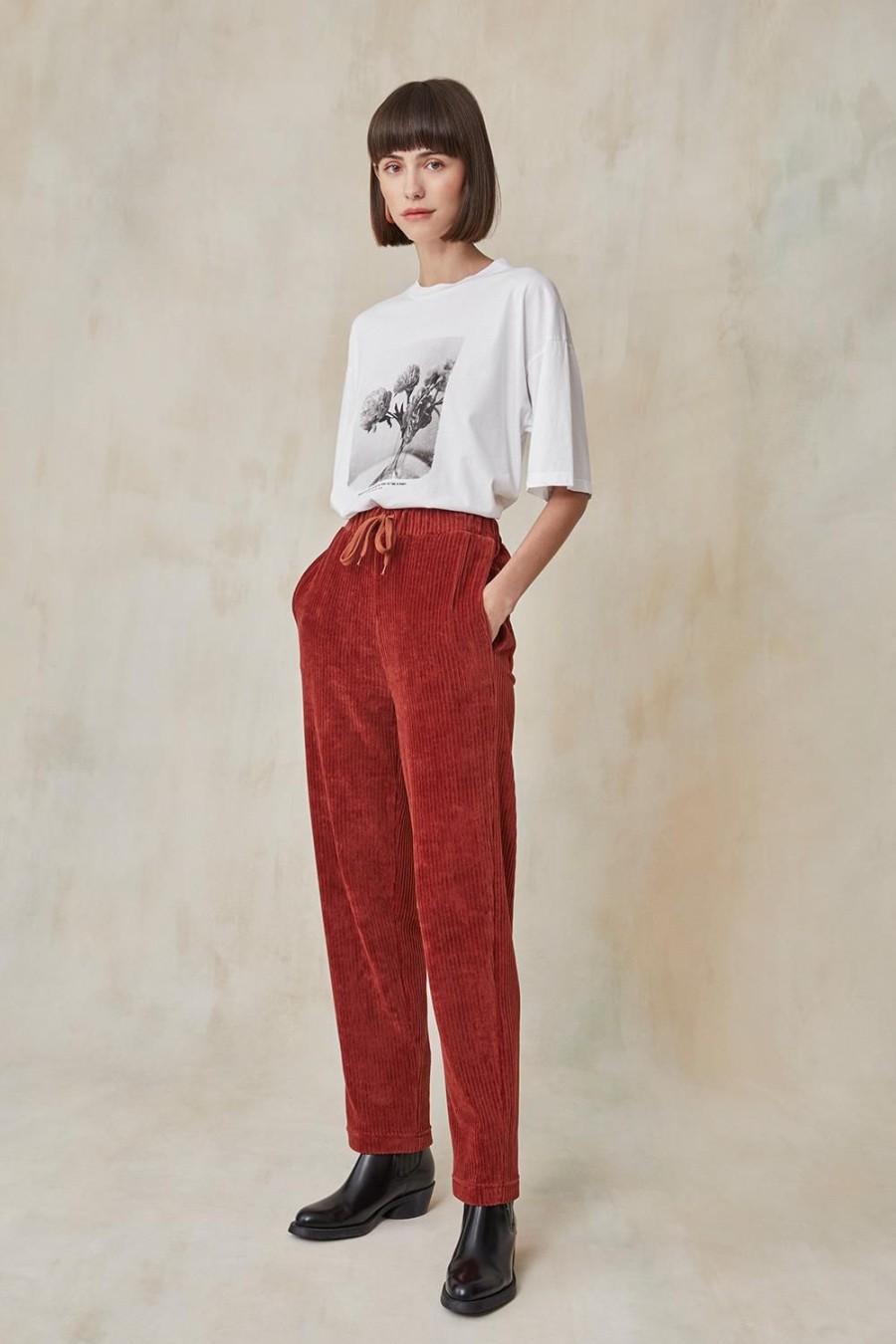 Femme Harris Wilson | Pantalon Cassiopee Rouge Ceramic