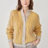 Femme Harris Wilson | Gilet Maelys Jaune Taupe/Ambre