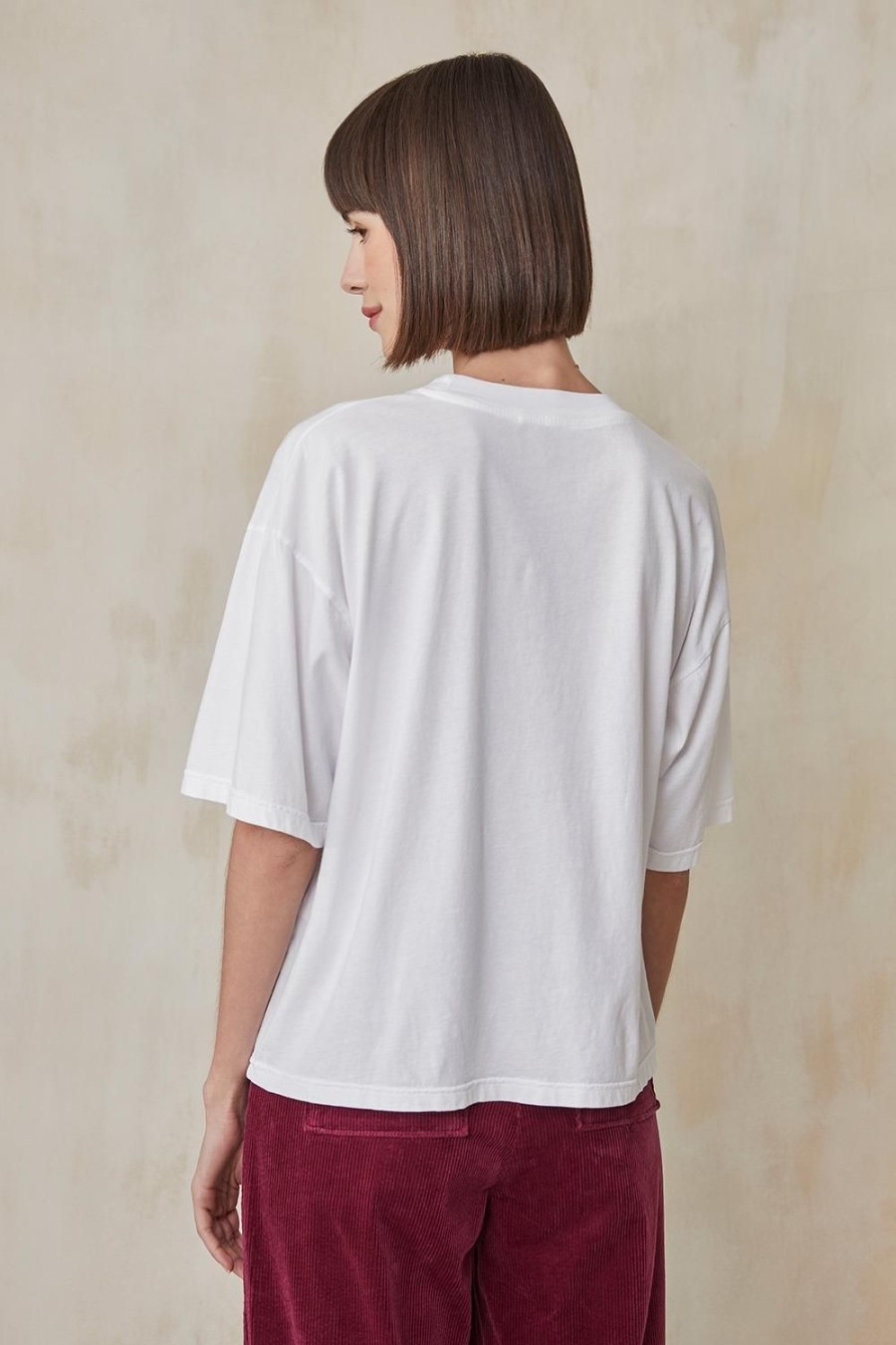 Femme Harris Wilson | Tee Shirt Carole 100% Coton Blanc