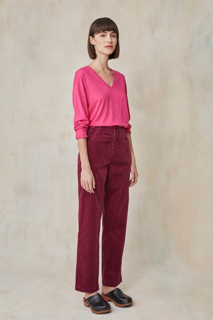 Femme Harris Wilson | Pantalon Aris Bordeaux Vigne