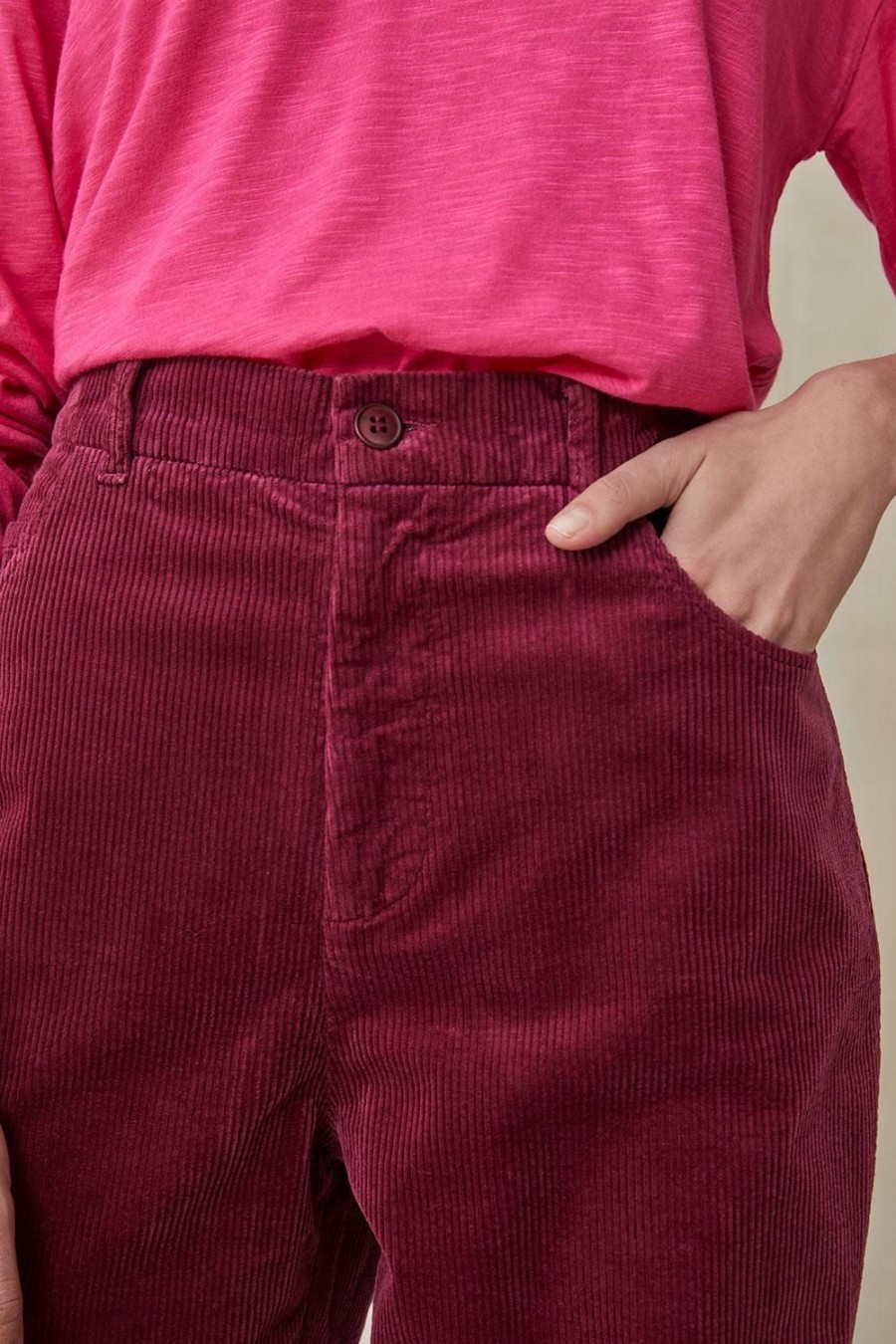 Femme Harris Wilson | Pantalon Aris Bordeaux Vigne