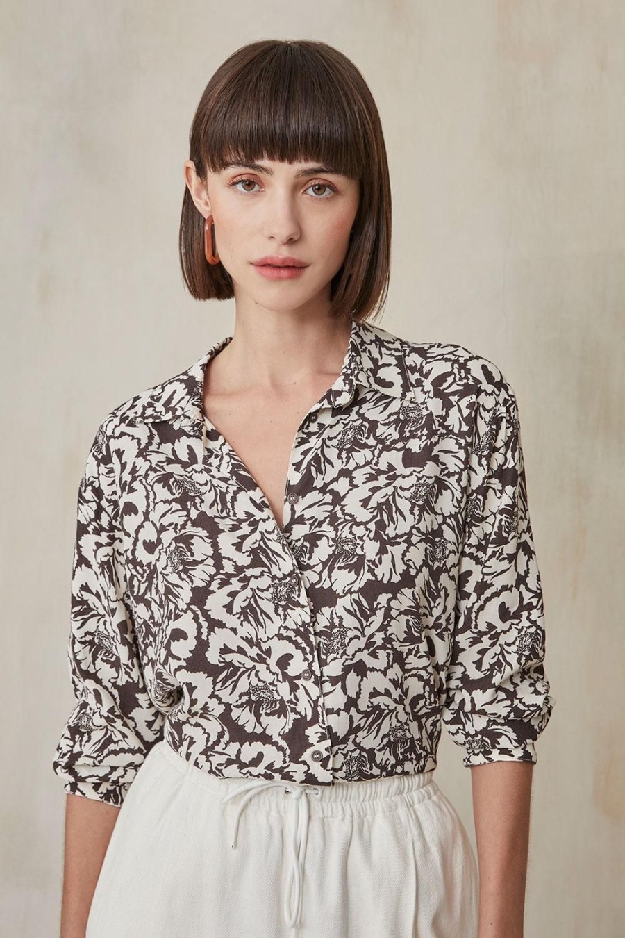 Femme Harris Wilson | Chemise Ailey Imprimee Pivoine