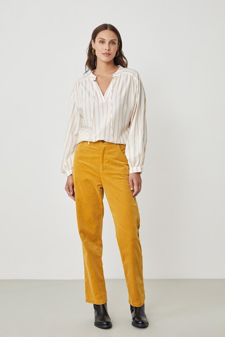 Femme Harris Wilson | Pantalon Aris Jaune Ambre