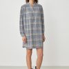 Femme Harris Wilson | Robe Audrey Imprimee Bleu Car Baltique