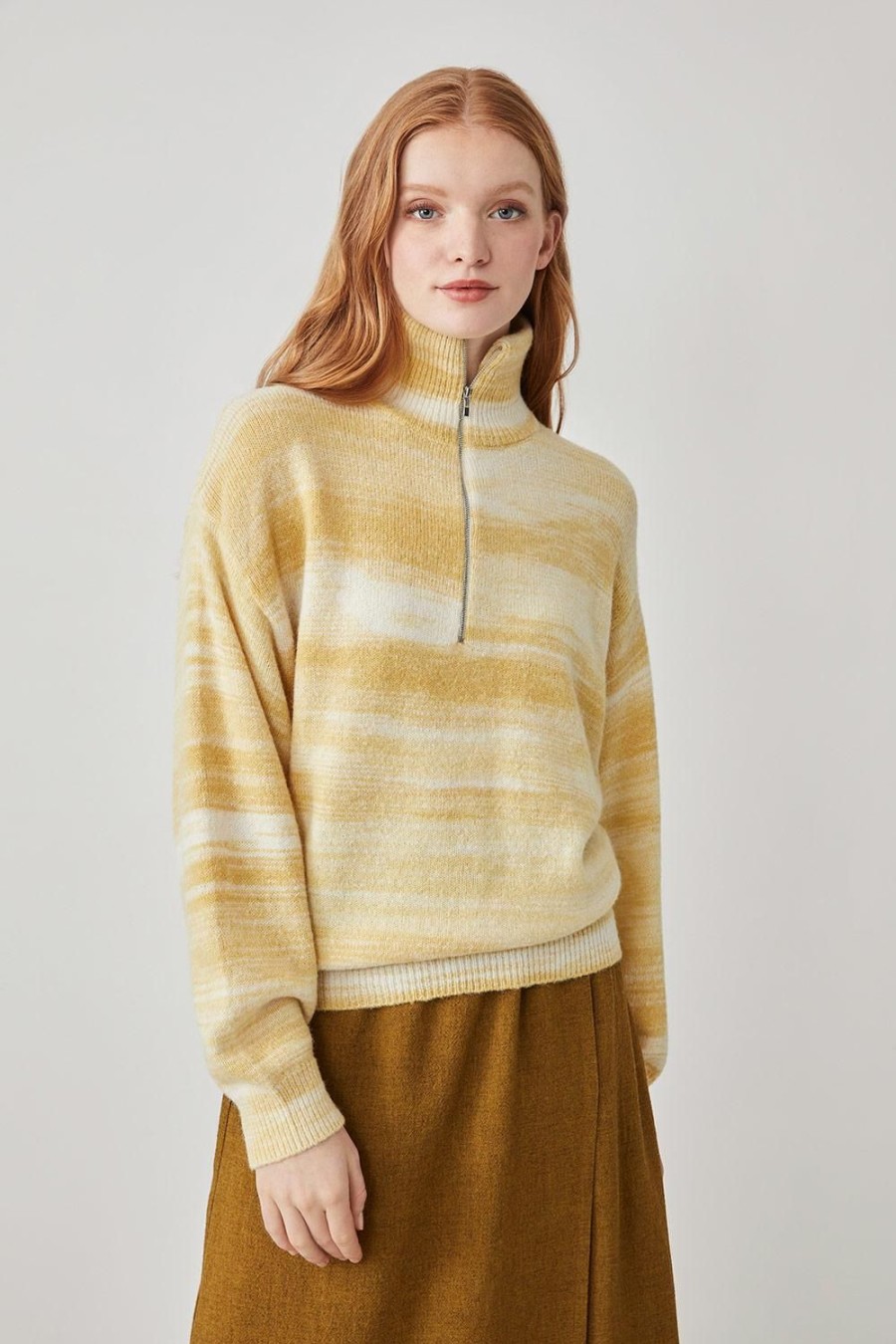 Femme Harris Wilson | Pull Minie Jaune Ambre