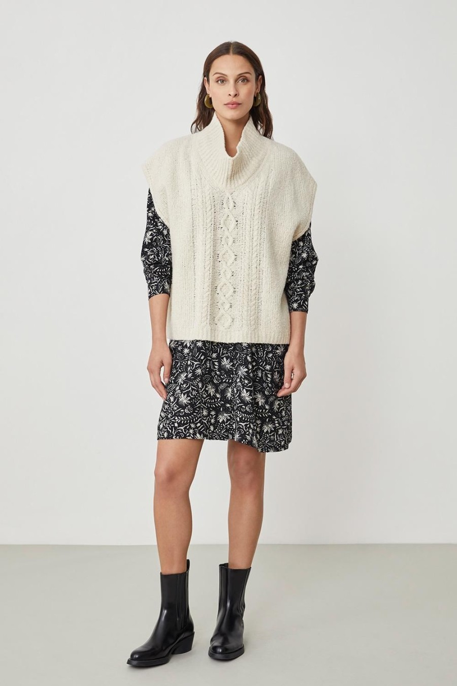 Femme Harris Wilson | Pull Mialia Blanc Ecru