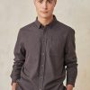 Homme Harris Wilson | Chemise Brian Marron 100% Coton Chocolat