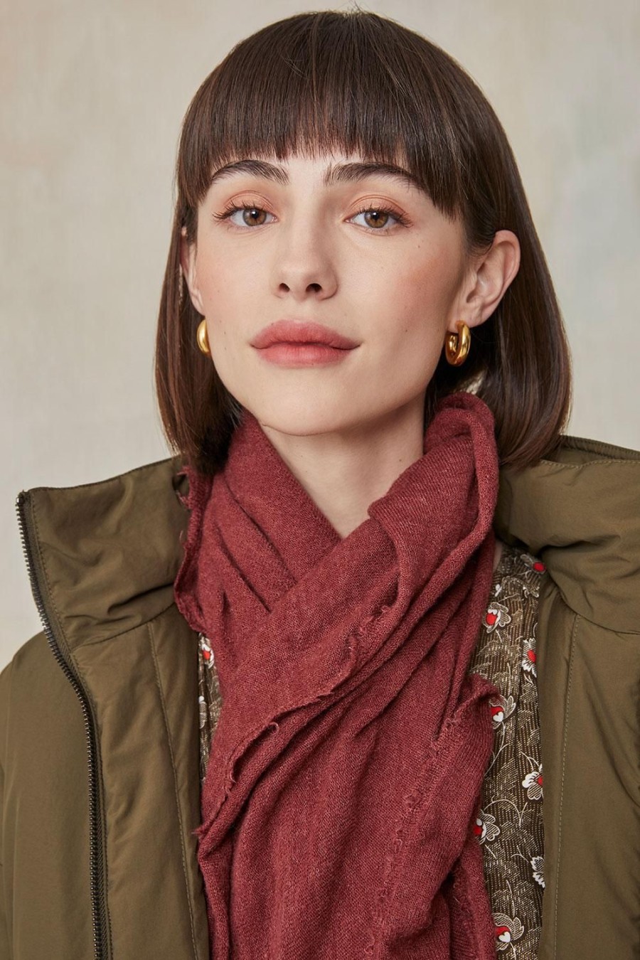 Femme Harris Wilson | Foulard Yselis Bordeaux Ceramic