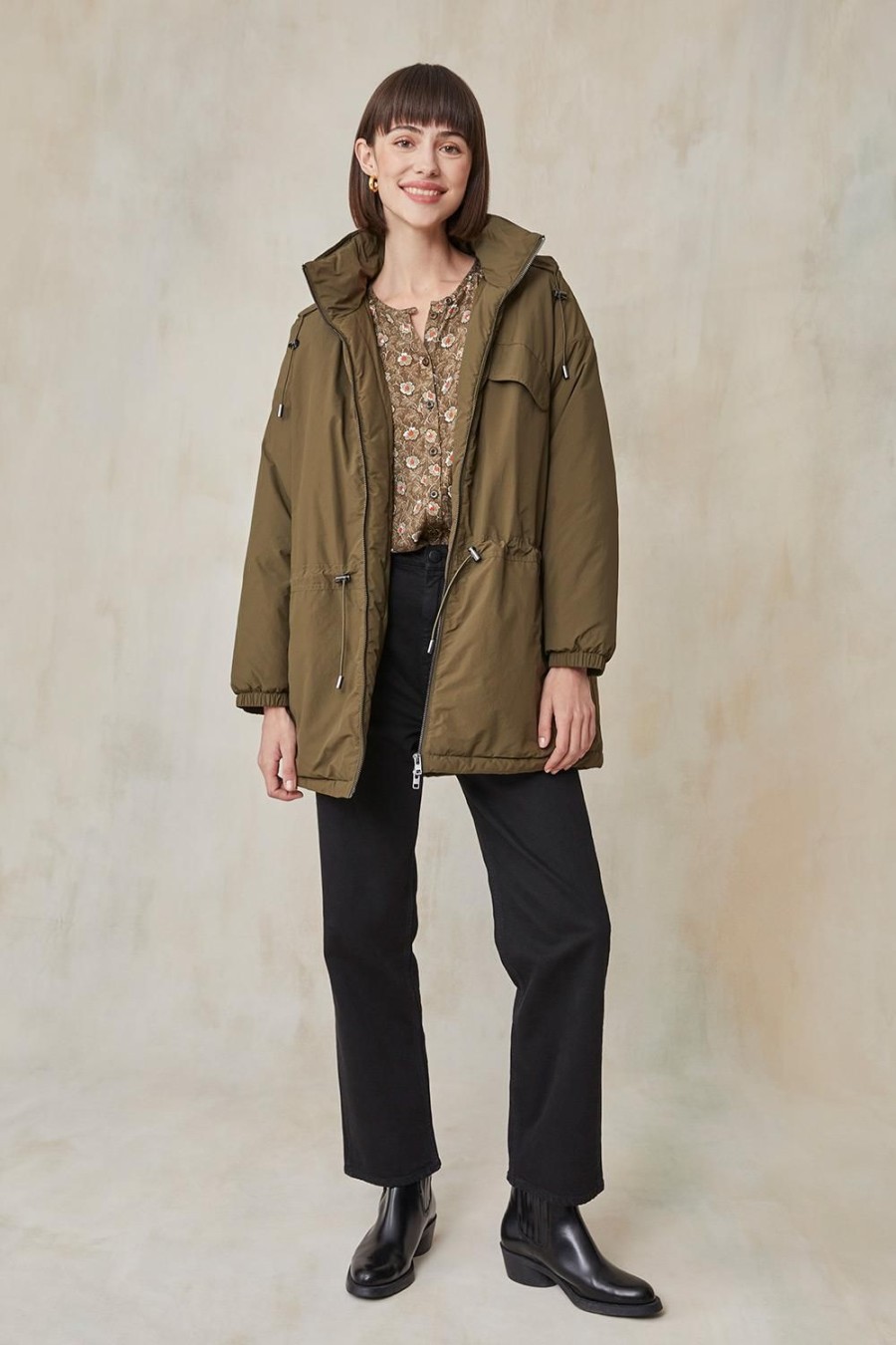 Femme Harris Wilson | Parka Amelie Kaki