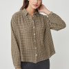 Femme Harris Wilson | Chemise Alba Jaune 100% Coton Car Pistache