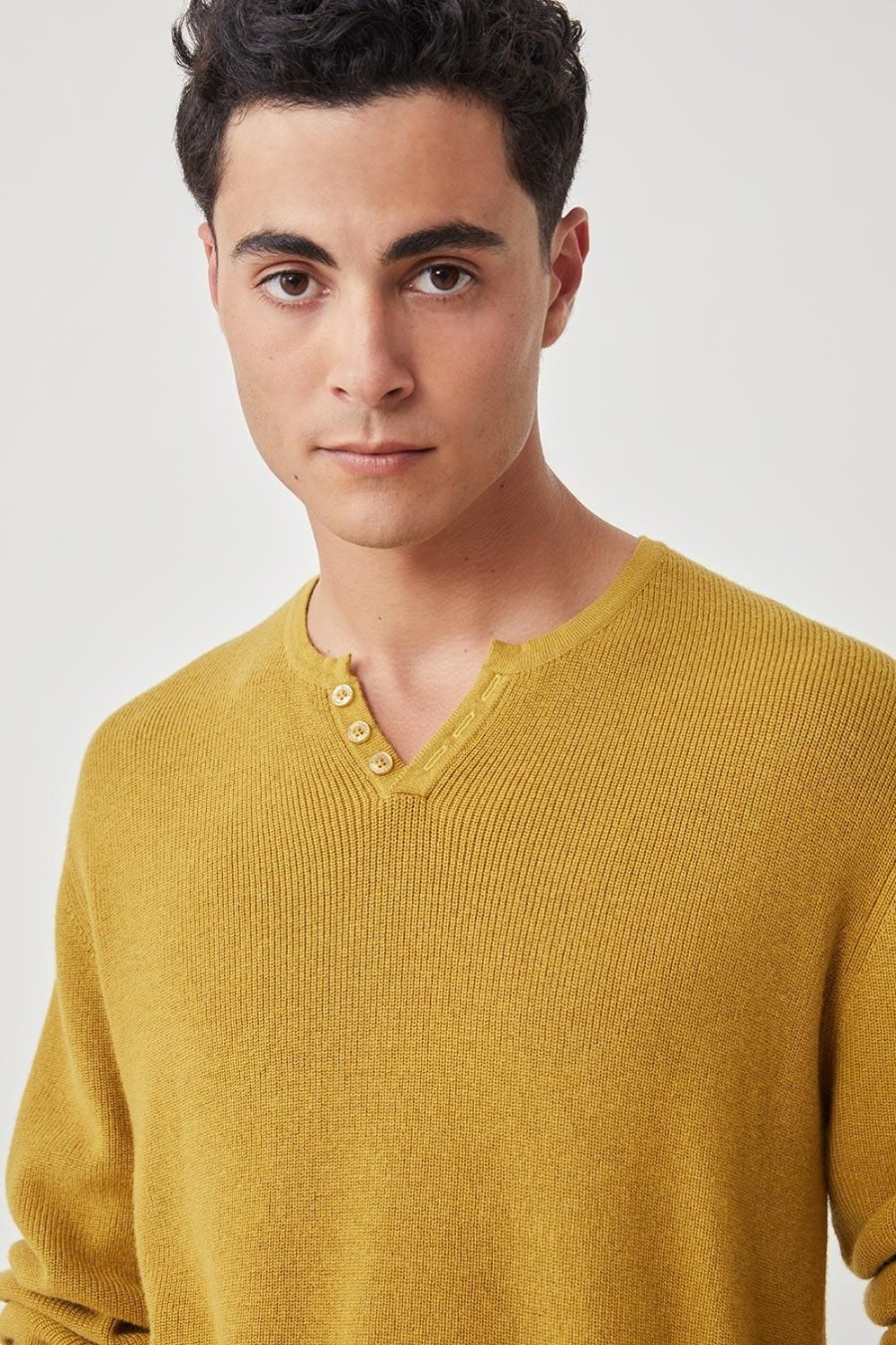 Homme Harris Wilson | Pull Rob Jaune Citronnelle