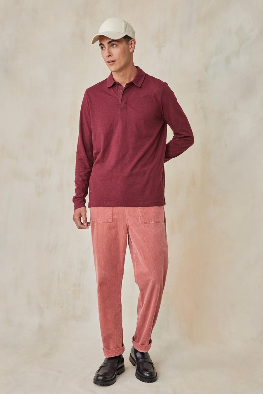 Homme Harris Wilson | Polo Tom Rouge 100% Coton Vigne