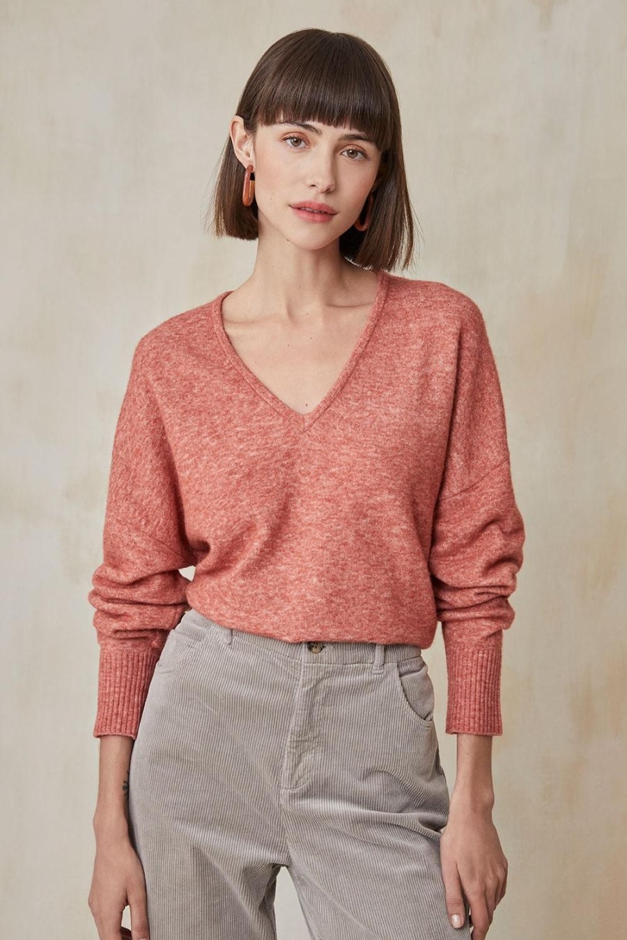 Femme Harris Wilson | Pull Micka Rose Argile