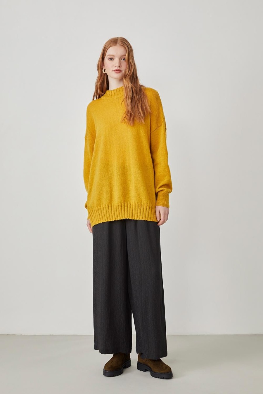 Femme Harris Wilson | Pull Maelina Jaune Ambre