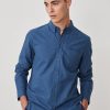 Homme Harris Wilson | Chemise Bastien Bleu 100% Coton Prusse