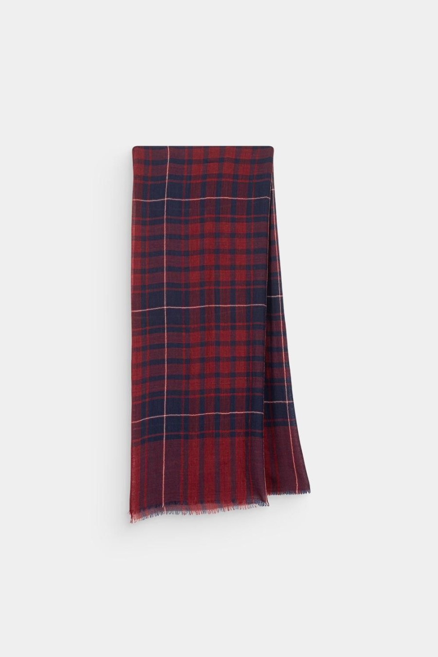 Homme Harris Wilson | Foulard Parker Rouge 100% Laine Car Vigne