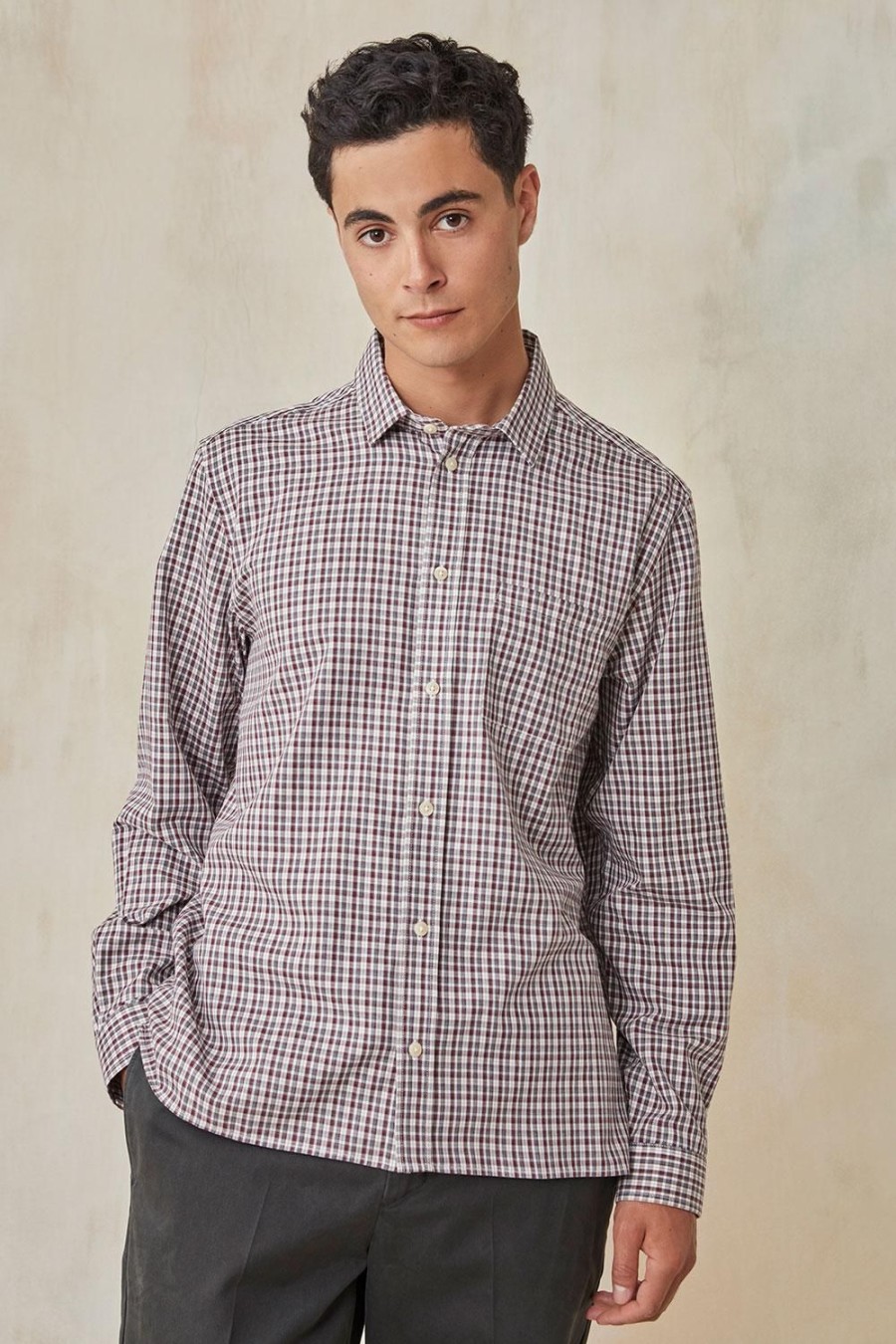 Homme Harris Wilson | Chemise Berthier A Carreaux 100% Coton Car Vigne