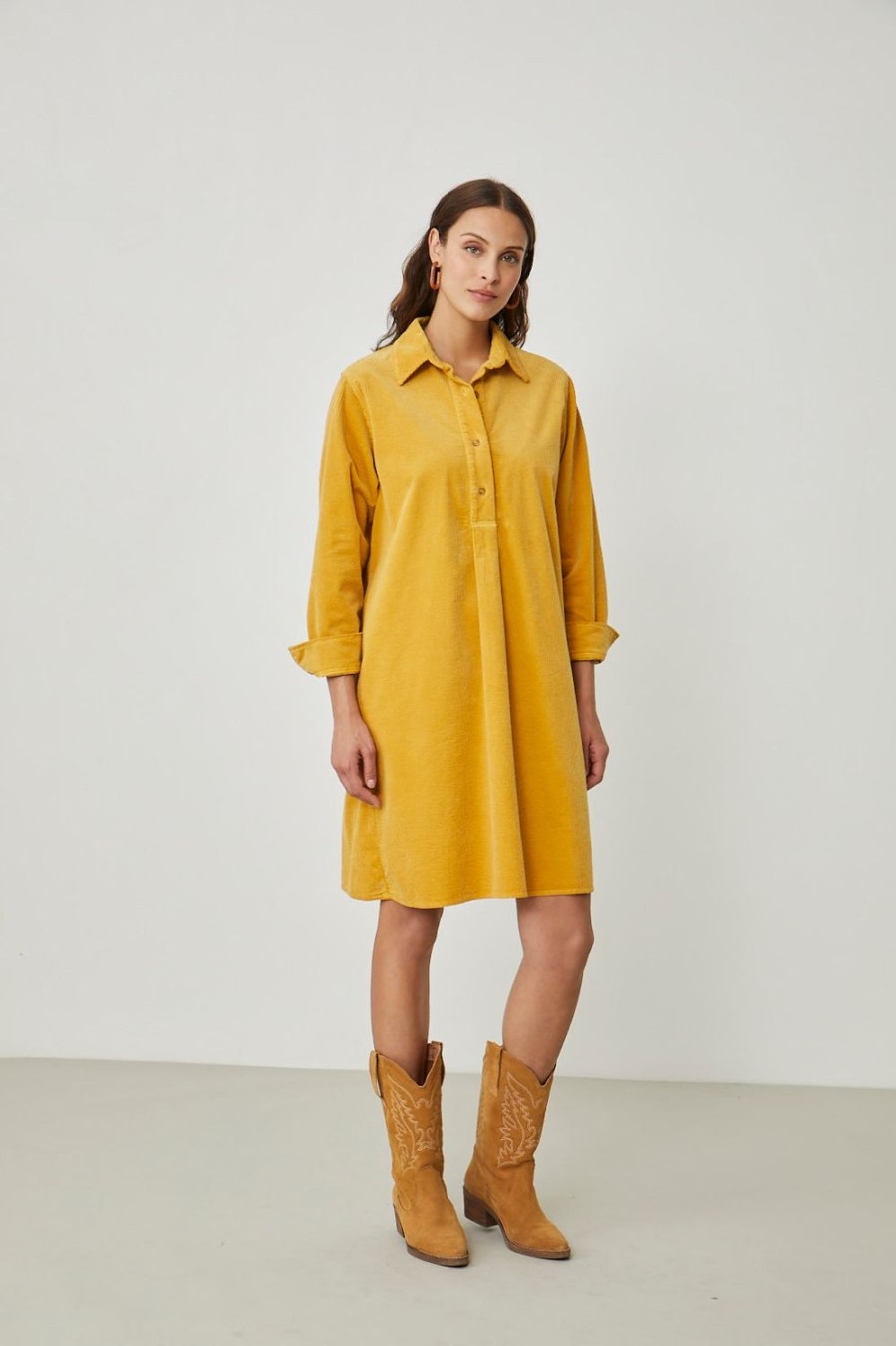 Femme Harris Wilson | Robe Arielle Jaune Ambre